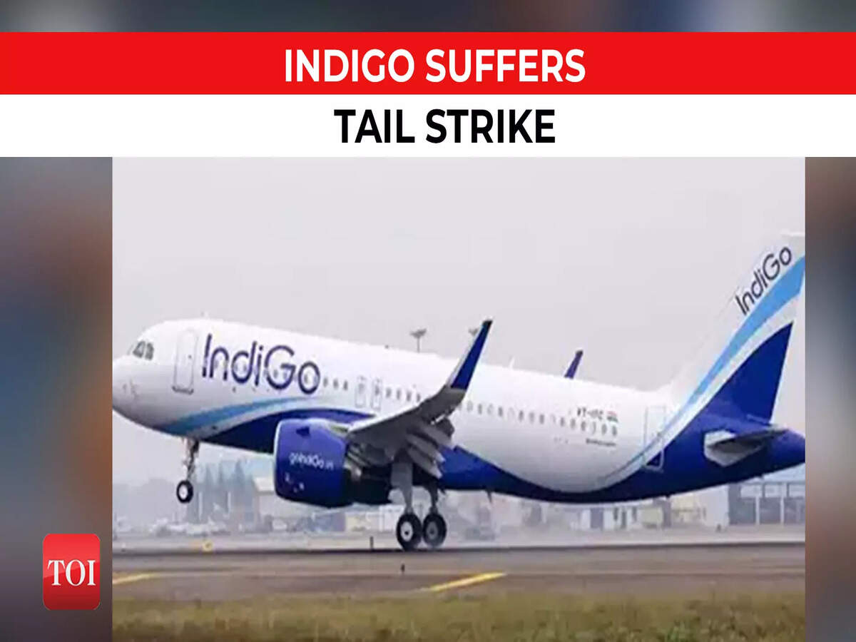 IndiGo flight suffers tail strike during landing at Nagpur airport