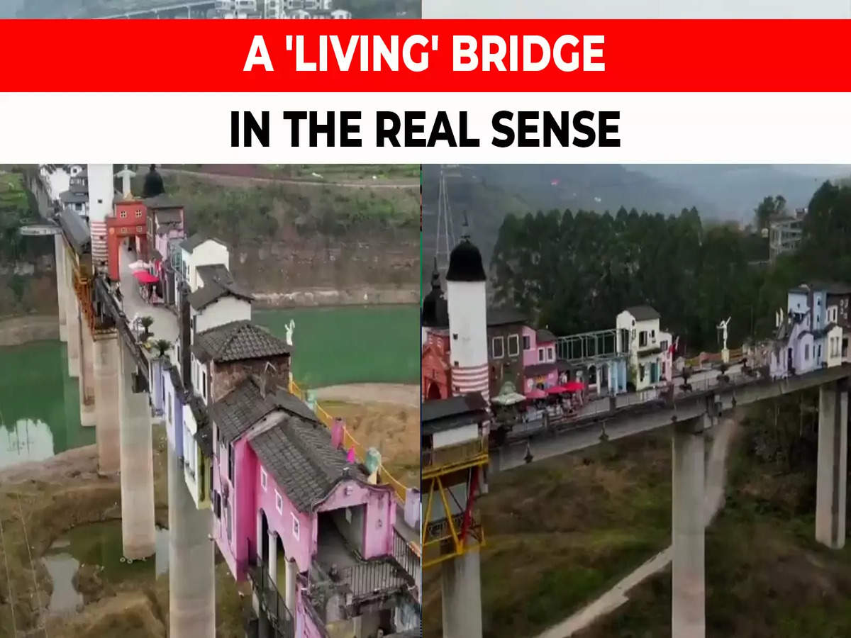 Chinese township over bridge: This township built on bridge in China will  leave you amazed