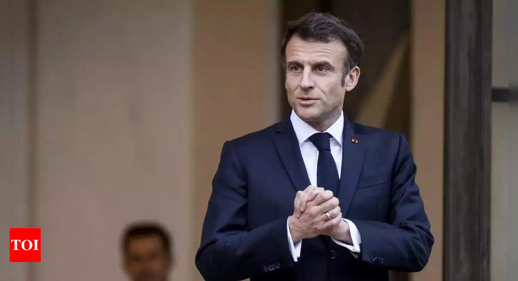 Macron Seen Singing In The Streets: Macron seen singing in the streets after pensions address – Times of India