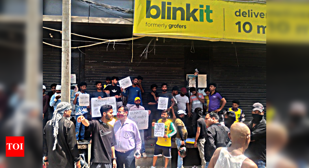 Blinkit: Blinkit staff on strike get union support – Times of India