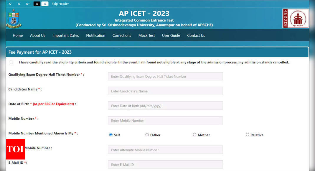 AP ICET 2023 पंजीकरण आज बंद हो रहा है: अब cets.apsche.ap.gov.in – टाइम्स ऑफ इंडिया पर आवेदन करें