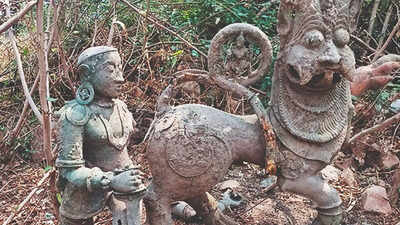 Rare brass emblem and sculpture of Hoysala dynasty found in Karnataka's Belagavi village