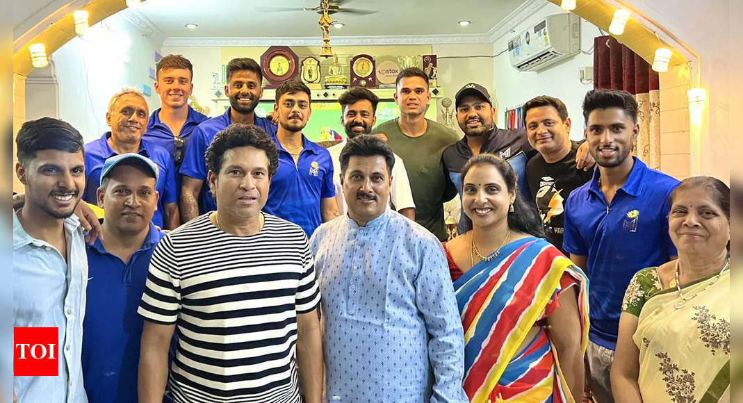 IPL 2023: Tilak Verma hosts MI family, Sachin Tendulkar for dinner at his house in Hyderabad | Cricket News – Times of India