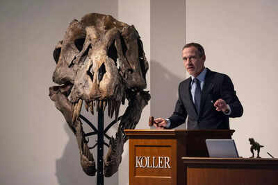 T-Rex skeleton sells for more than $6 million at Swiss auction