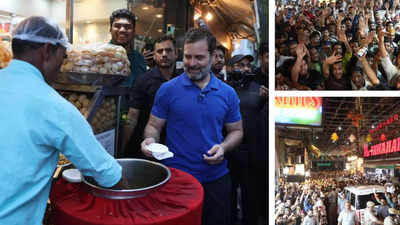 Rahul Gandhi enjoys a food walk in Old Delhi, relishes local delicacies