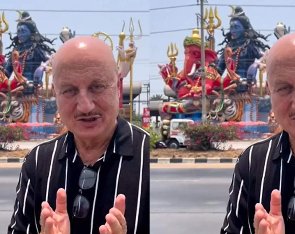 
Anupam Kher posts video showing huge statues of Hindu deities Shiva, Parvati and Ganesha installed next to a busy Thailand highway
