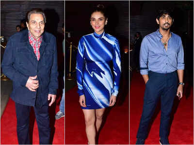 Dharmendra, Aditi Rao Hydari, Siddharth celebrate the success of Taj - Divided by Blood