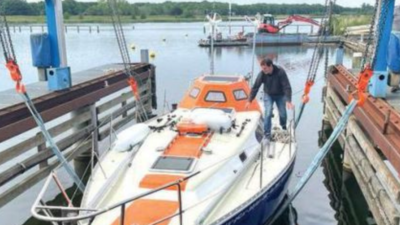 With a tired boat amid a storm, Abhilash Tomy heads home as leader