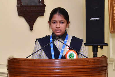 Tata Building India School Essay Competition 2023: President felicitates Udupi girl for winning contest