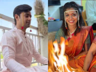 Marathi TV couple Sanket Pathak and Suparna Shyam kick start their pre-wedding rituals with Grahamakh Vidhi