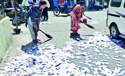 VMC notice to school for littering surroundings