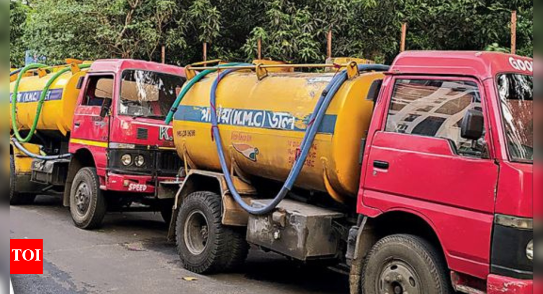 To Meet Rise In Demand, Kmc Sending 100 Water Tankers Daily To Parched