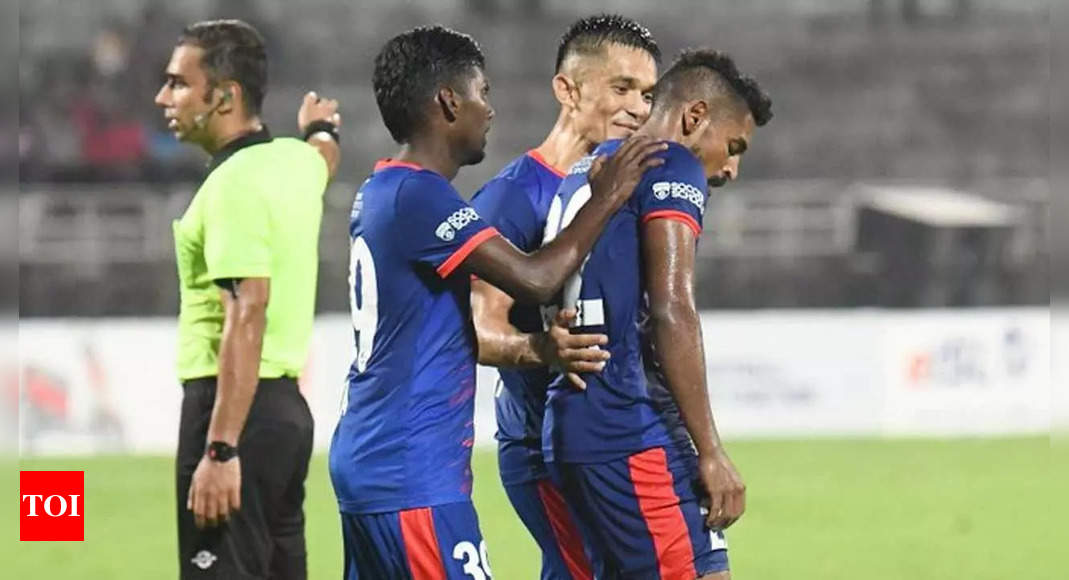 Bengaluru FC blank Jamshedpur 2-0 to enter Super Cup final | Football News – Times of India