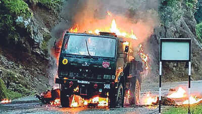 Hunt on for terrorists who killed 5 soldiers
