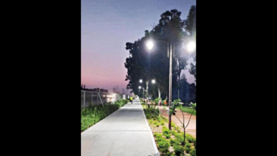 Waterfront nears completion, residents stroll along the canal in Ludhiana