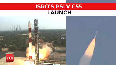 ISRO successfully launches PSLV-C55 mission carrying two Singaporean satellites