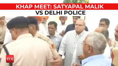 Row over Khap meet called by Satyapal Malik as Delhi Police say permission not sought