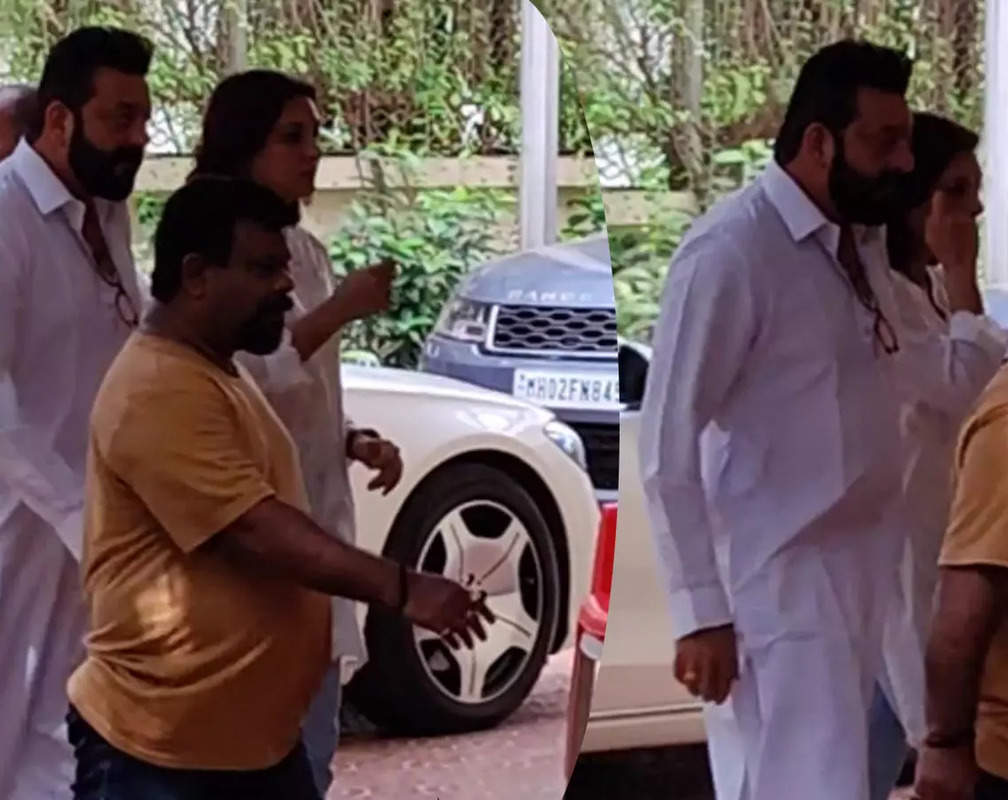 
Sanjay Dutt with sister Priya Dutt pays a visit to Aditya Chopra after Pamela Chopra's demise
