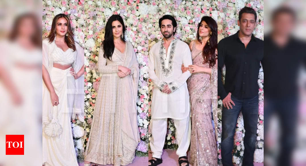 Katrina Kaif, Salman Khan Huma Qureshi, Anil Kapoor, Ayushmann Khurrana, Helen and more: Celebs arrive for Arpita Khan’s Eid party – Pics inside – Times of India
