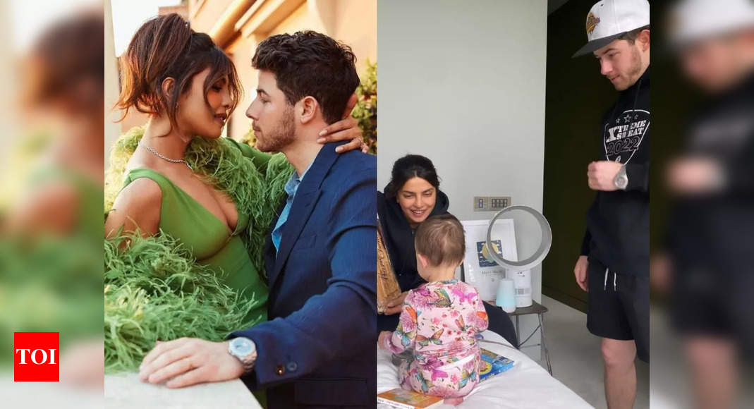 Priyanka Chopra and Nick Jonas drop glam pictures from Rome holiday; reunite with Malti Marie – Times of India