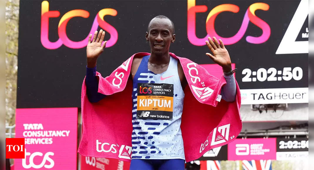 kenya-s-kelvin-kiptum-breaks-london-marathon-record-or-more-sports-news-times-of-india