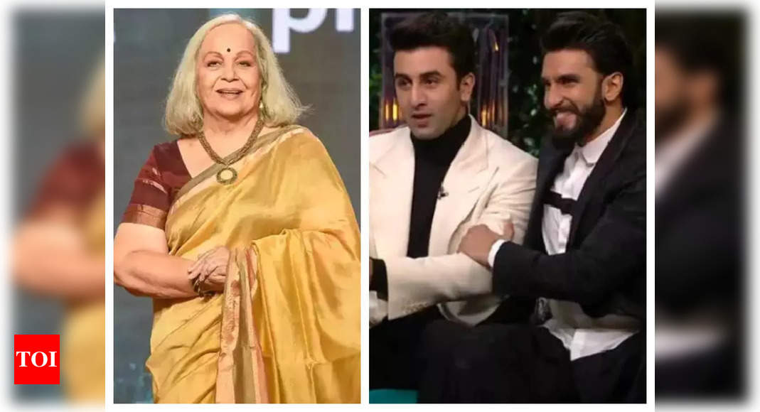 Rohini Hattangadi feels Ranveer Singh doesn’t behave appropriately in public; says she likes Ranbir Kapoor more – Times of India