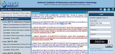 NIELIT January 2023 result declared for O, A, B, C levels on student.nielit.gov.in