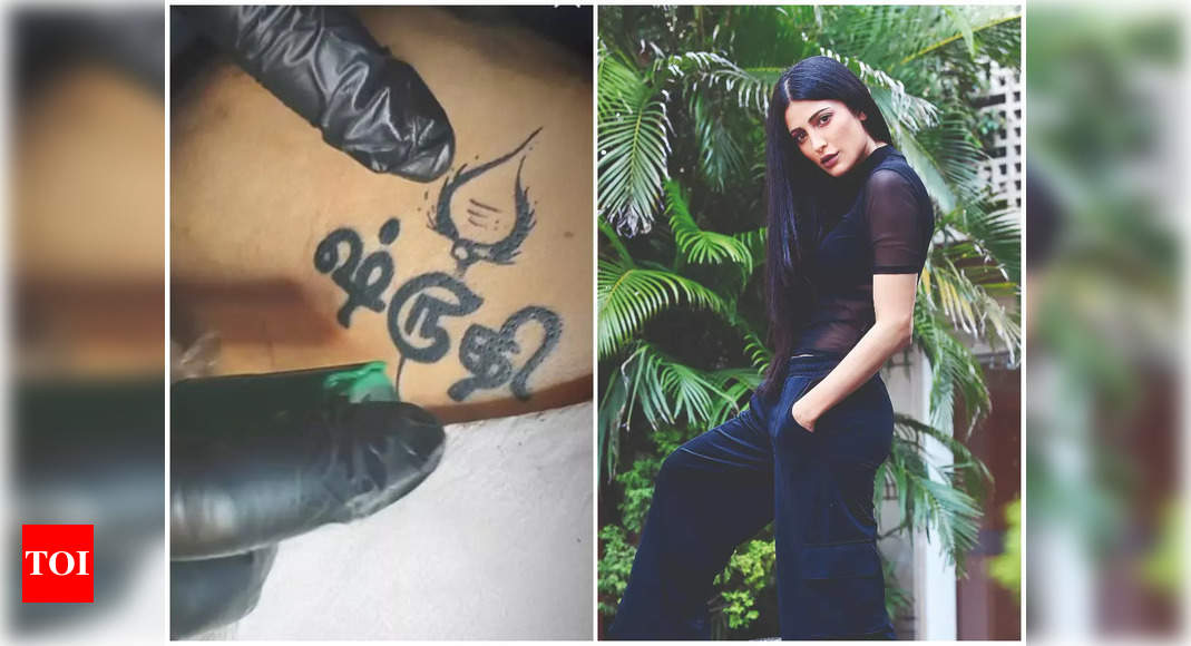 Here's why Murugan's vel is Shruti Haasan's latest tattoo | Tamil Movie  News - Times of India