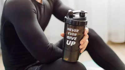 Stainless Steel Shaker Bottle, Motivational Quote Today's Actions