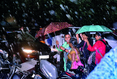 Heavy rain with strong winds brings relief in scorching April