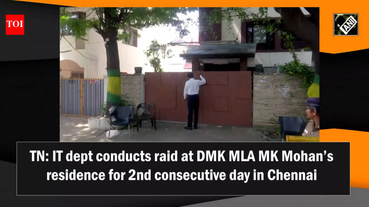 IT dept conducts raid at DMK MLA MK Mohan’s residence for 2nd ...