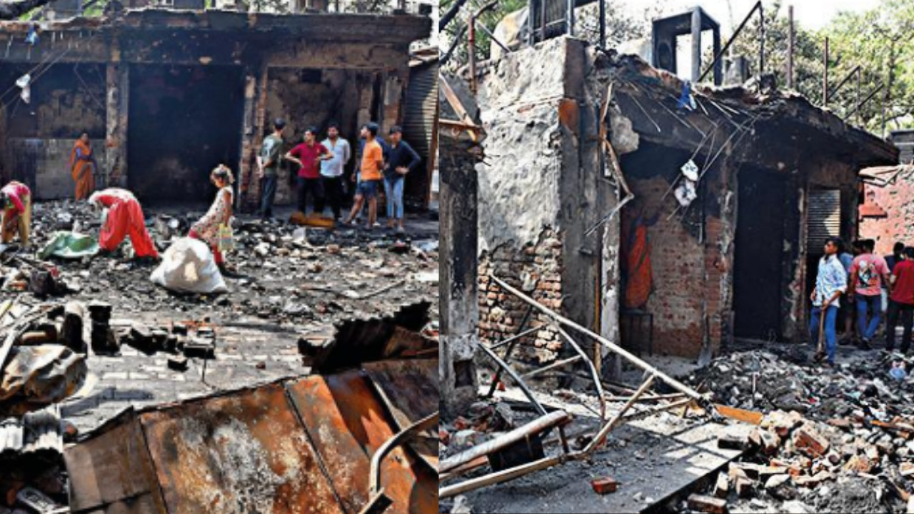 Hit by 2005 blast, Delhi's Sarojini Nagar shop goes up in flames again |  Delhi News - Times of India