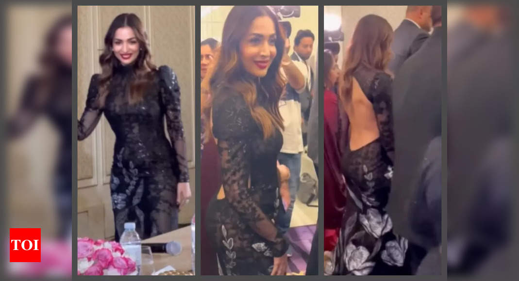 Malaika Arora casts a spell in her backless black gown; fans call her ‘stunning’ – See photos – Times of India