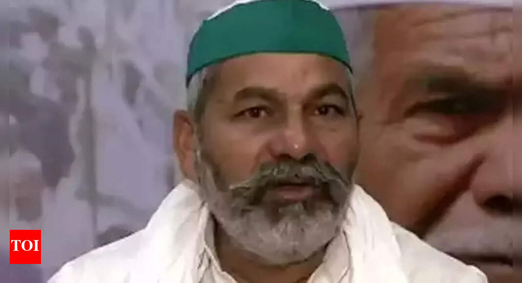 Rakesh Tikait angry after farmer movement of BKU removed from NCERT