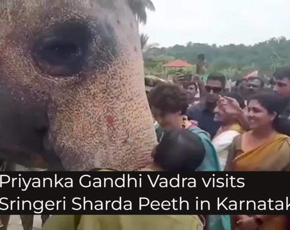 
Priyanka Gandhi Vadra visits Sringeri Sharda Peeth in Karnataka
