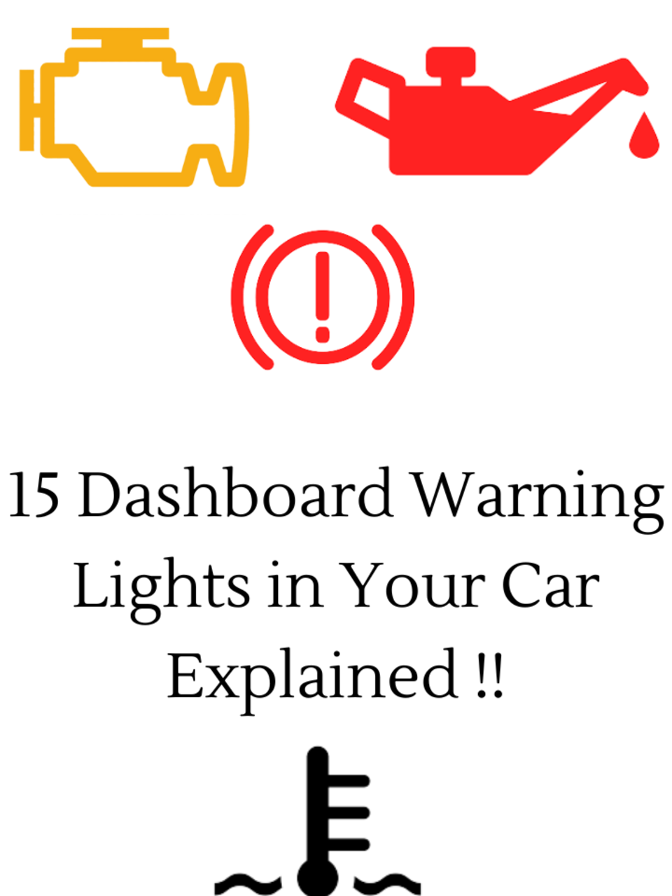 15 Warning Signs On Your Car Dashboard