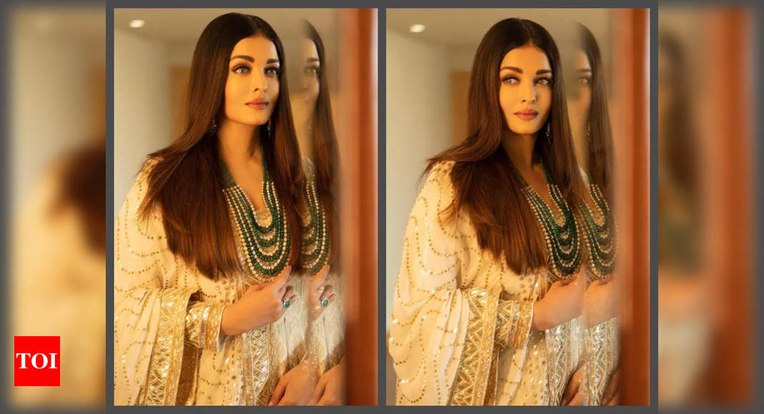 Aishwarya Rai Bachchan is a vision to behold as she stuns in a white anarkali dress and kundan necklace; fans call her ‘timeless beauty’ – See photos – Times of India