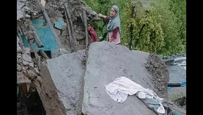 Teen killed as huge boulder falls on house in Jammu-Kashmir's Kishtwar