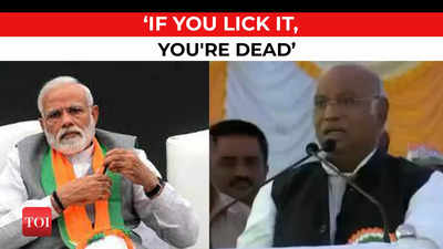 PM Modi like 'poisonous snake'...if you lick it, you're dead: Mallikarjun Kharge in Karnataka