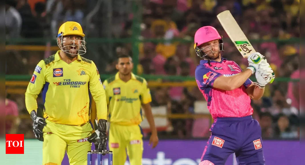 MS Dhoni rues giving away too many runs to Rajasthan Royals in powerplay | Cricket News – Times of India