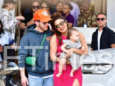 Priyanka Chopra and Nick Jonas's families arrive for their Delhi