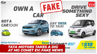 Tata Motors did not mock MG Comet EV: Calls viral images ‘distasteful’