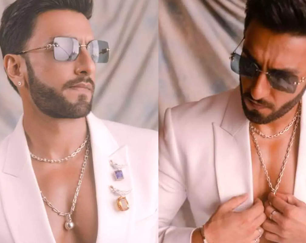 
Ranveer Singh looks dapper in a white suit as he graces the Tiffany and Co event in New York City
