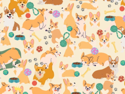 There is a crown hidden among the corgis; we challenge you to find it in 49 seconds