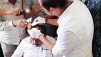 Congress candidate for Koratagere seat, G Parameshwara, injured during poll campaigning