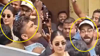 Mobbed! Virat Kohli LOSES his TEMPER as fan tries to get close to wife Anushka Sharma for a selfie. WATCH video