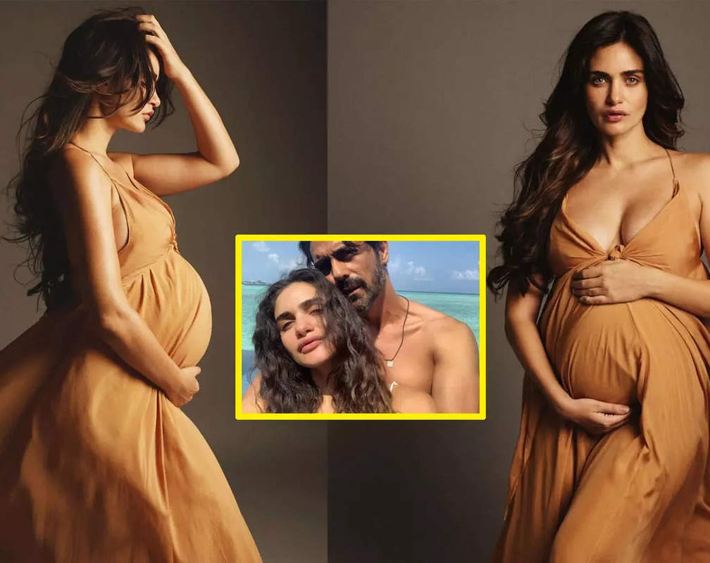 
Arjun Rampal and Gabriella Demetriades expecting their second baby; mom-to-be flaunts her baby bump; Amy Jackson, Kajal Aggarwal and others congratulate the couple
