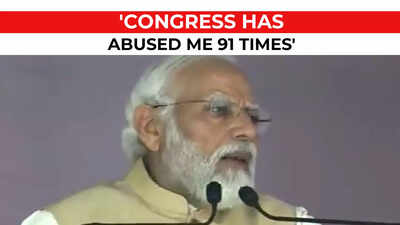 PM Modi: 'Every time Congress abuse me, it gets demolished'