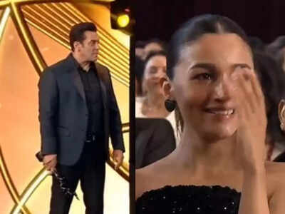 Salman Khan teases Alia Bhatt and Sanjay Leela Bhansali about 'Inshallah' at Fimfare awards, amidst reports of Shah Rukh Khan replacing him - WATCH