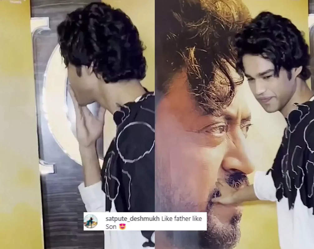 
Emotional Babil Khan kisses late father Irrfan Khan's poster at 'The Song of Scorpions' screening; fans say 'He was such a different person'
